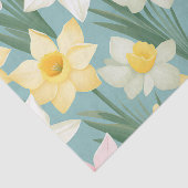 Daffodil floral Nostalgic Seidenpapier (Ausschnitt)