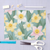Daffodil floral Nostalgic Seidenpapier (Handwerk)