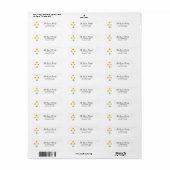 Daffodil Flower Painting Return Address Label (Vorne)