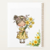 Daffodil Flowers Book Cover Planner Planer (Rückseite)