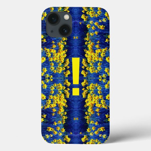 Daffodil Frühlingsausruf Mark Yellow Blue Case-Mate iPhone Hülle (Rückseite)