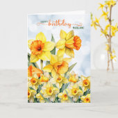 Daffodil Garden mit dem Namen Birthday Karte (Gelbe Blume)
