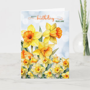 Daffodil Garden mit dem Namen Birthday Karte