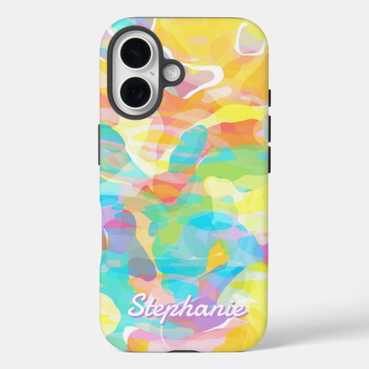 Daffodil-Gelbe Pastel Abstrakt Case-Mate iPhone Hülle (Rückseite)