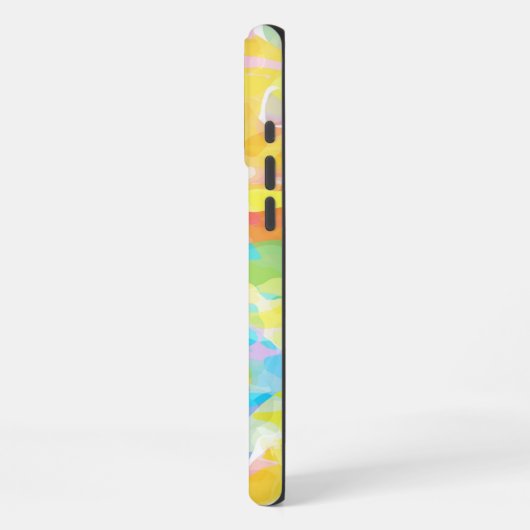 Daffodil-Gelbe Pastel Abstrakt iPhone Hülle (Linke Seite)