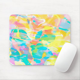 Daffodil-Gelbe Pastel Abstrakt Mousepad
