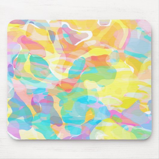 Daffodil-Gelbe Pastel Abstrakt Mousepad (Vorne)