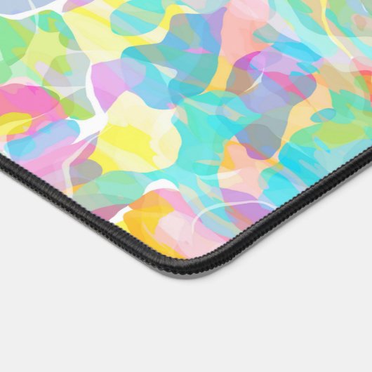 Daffodil-Gelbe Pastel Abstrakt Schreibtischunterlage (Ecke)