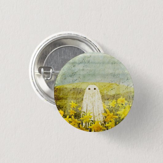 Daffodil Ghost Button (Vorne & Hinten)