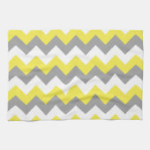 Daffodil Gray and White Zigzag 2 Geschirrtuch (Horizontal)