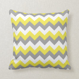 Daffodil Gray and White Zigzag 2 Kissen