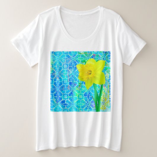 Daffodil Große Größe T-Shirt (Design vorne)