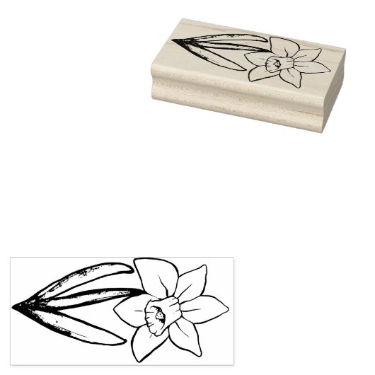 Daffodil Gummistempel (Stempel)