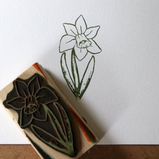 Daffodil Gummistempel