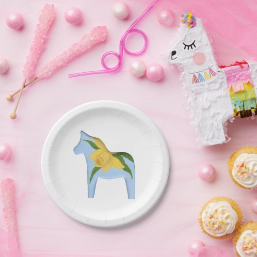Daffodil Horse Plate Pappteller (Party)