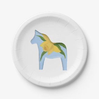 Daffodil Horse Plate Pappteller