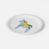 Daffodil Horse Plate Pappteller (Schrägansicht)