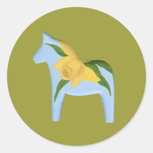 Daffodil Horse Sticker (Vorderseite)