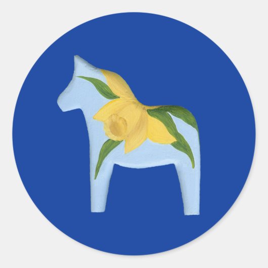 Daffodil Horse Sticker (Vorderseite)