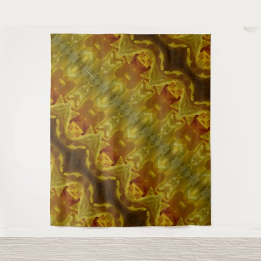Daffodil Ikat 7 Wandteppich (Vorderseite)
