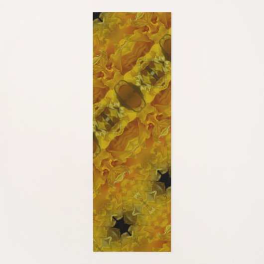 Daffodil Ikat Pouf Yogamatte (Vorderseite)