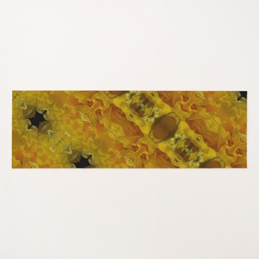 Daffodil Ikat Pouf Yogamatte (Vorderseite (Horizontal))