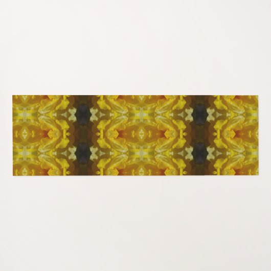 Daffodil Ikat Too Pouf Yogamatte (Rückseite (Horizontal))