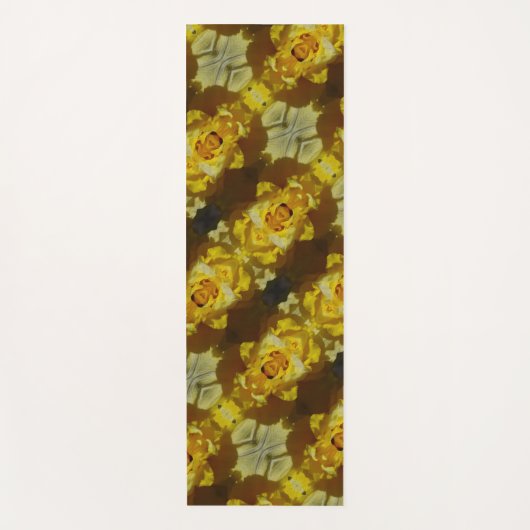 Daffodil Ikat Too Pouf Yogamatte (Vorderseite)