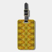 Daffodil Ikat Zen Gepäckanhänger (Vorderseite vertikal)