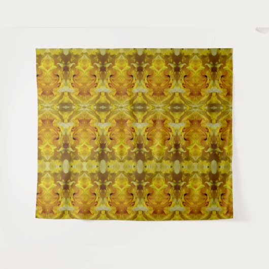 Daffodil Ikat Zen Wandteppich (Vorderseite (Horizontal))