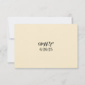 Daffodil Kiss QR Code RSVP Card Karte (Rückseite)