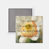 Daffodil Life Quote Magnet (Vorderseite/Rückseite)