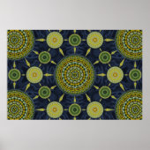 Daffodil Mandala Array Poster (Vorne)