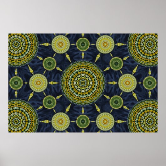 Daffodil Mandala Array Poster (Vorne)