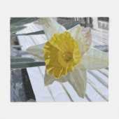 Daffodil Medium Sherpa Blanket Fleecedecke (Vorderseite (Horizontal))