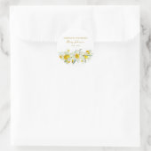 Daffodil Memorial Funeral Classic Round Sticker (Tasche)