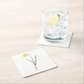 daffodil (Narcissus pseudo-narcissus) von Redouté Rechteckiger Pappuntersetzer (Vor Ort)