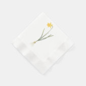 daffodil (Narcissus pseudo-narcissus) von Redouté Serviette (Ecke)