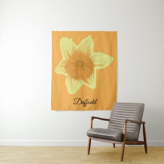 Daffodil Orange Yellow Daffodil Tapestry Wandteppich (Beispiel)