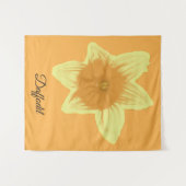 Daffodil Orange Yellow Daffodil Tapestry Wandteppich (Vorderseite (Horizontal))