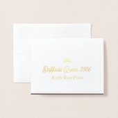 Daffodil Pageant Miss USA America Danke-Card Folienkarte (Vorderseite mit Umschlag)