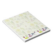 Daffodil Pansy Wildblume Botanische Zeichnungen Li Notizblock (angewinkelt)