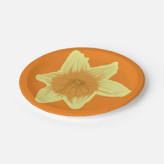 Daffodil Pappteller (Schrägansicht)