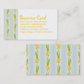 Daffodil Pattern Visitenkarte (Vorne/Hinten)