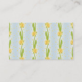 Daffodil Pattern Visitenkarte (Rückseite)