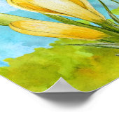 Daffodil Pixie Watercolor Poster (Ecke)