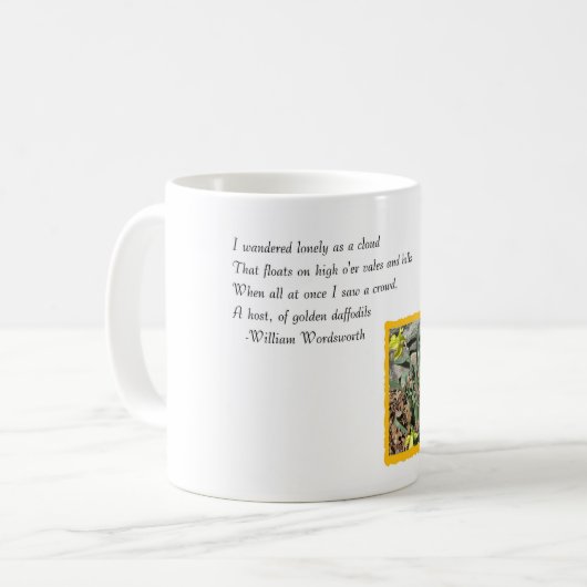 Daffodil Poetry Kaffeetasse (Vorderseite Links)
