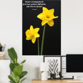 Daffodil-Quote Poster (Heimbüro)