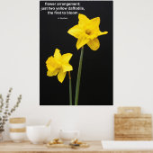 Daffodil-Quote Poster (Küche)