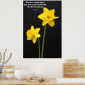Daffodil-Quote Poster (Küche)